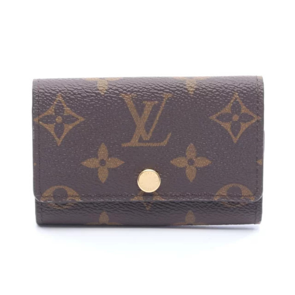 Louis Vuitton Multicles Key Case Wallet Accessory Canvas Monogram Brown